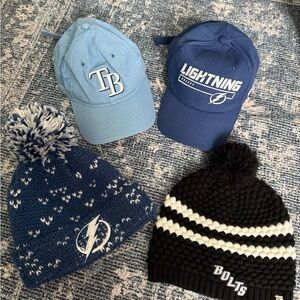 Tampa Bay Lightning Caps and Beanies Set